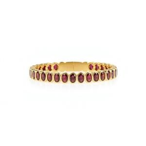NEW CHAKARR women's jeweled tennis bangle in ruby